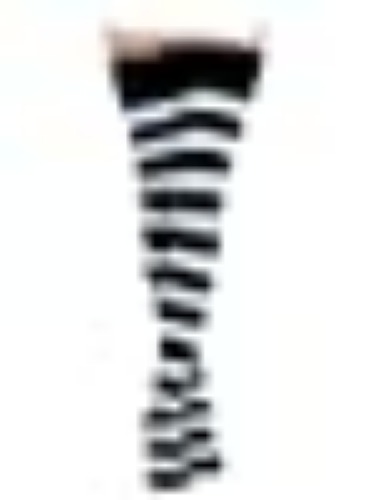 Kayhoma Extra Long Cotton Stripe Thigh High Socks Over the Knee High Socks - Black/Whtie