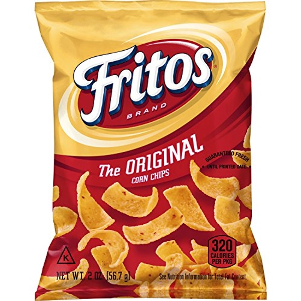 Fritos Corn Chip, Original, 2-Ounce Large Single Serve Bags (Pack of 64)