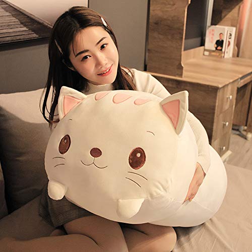 Jensquaify Cat Plush Hugging Pillow, Soft Kitten Cat Stuffed Animal Toy Body Pillow 33.5" - Cat-Large