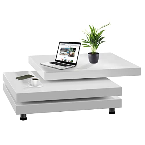 Casaria® Couchtisch New York 72x72cm 