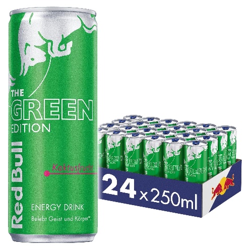 Red Bull Energy Drink Grün Edition Kaktusfrucht, 24 x 250ml