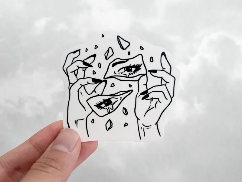 Mental health Vinyl Sticker - Anxiety Sticker