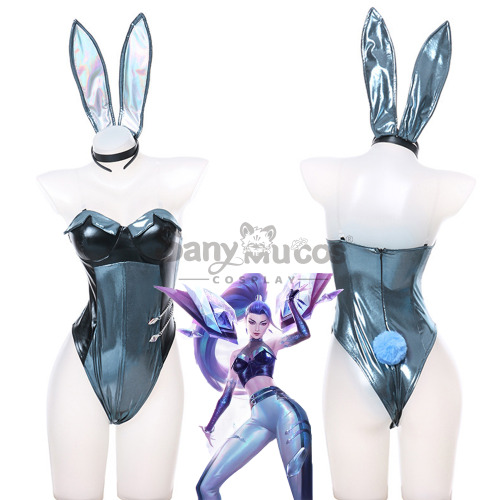 Game League of Legends Cosplay K/DA Kaisa Bunny Girl Cosplay Costume - XL