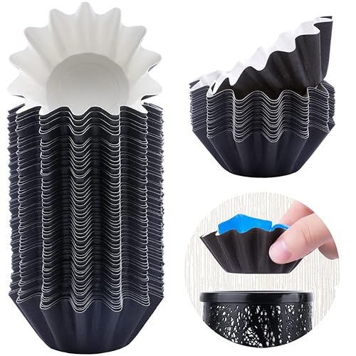 FANDOL Wax Melt Warmer Liners Reusable & Leakproof Candle Warmer Liners Wax Tray for Scented Wax,Electric Wax Warmers, Plug in Warmers, Candle Warmer,Wax Melter and Wax Burner(Black 50pcs) - Black - 50PCS