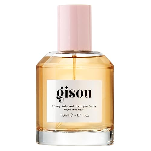 Gisou Honey Infused Hair Perfume, A Delicate Hair Fragrance with Sweet Notes of Honey Blended into Spring Florals, Nourishing and Hydrating Hair Shine Spray (1.7 fl oz) - Wildflower Honey