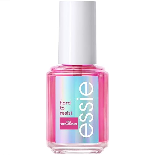 essie Nail Care Hard To Resist Nail Strengthener: Pink Tint, Glow & Shine 13.5ml - Pink Tint