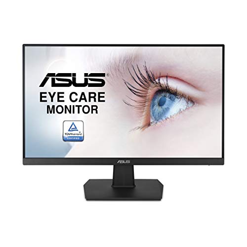 ASUS VA24EHE 23.8" Full HD 1920x1080 IPS DisplayPort HDMI DVI Eye Care Monitor,Black - 23.8" IPS 75hz