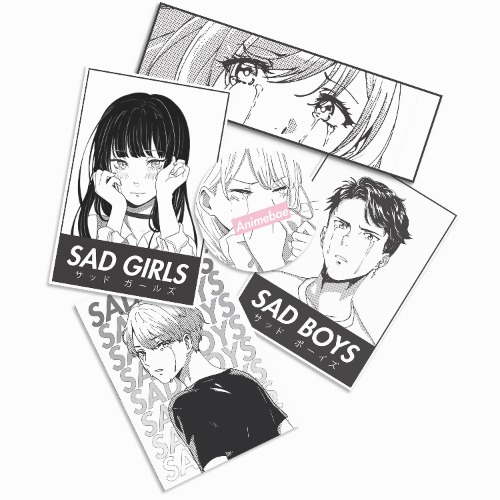 Sad Stickers 5 Pack