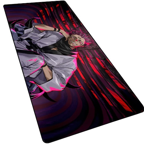 Jujutsu Kaisen Extended XXL Gaming Mouse Pad (35.4x15.7 INCH), Large Anime Mousepad,Non-Slip Rubber Base Waterproof Desktop Accessories Keyboard Mouse Mat Desk Pads for Work, Game, Office Players - multi24 35.4x15.7 inch