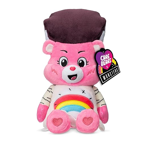 Care Bears Universal Monsters 9" Fun Size Plush - Cheer Bear as Bride of Frankenstein - Soft, Huggable Plushie, Stuffed Animal for Girls and Boys, Ages 4+ - Cheer Bear as Bride of Frankenstein