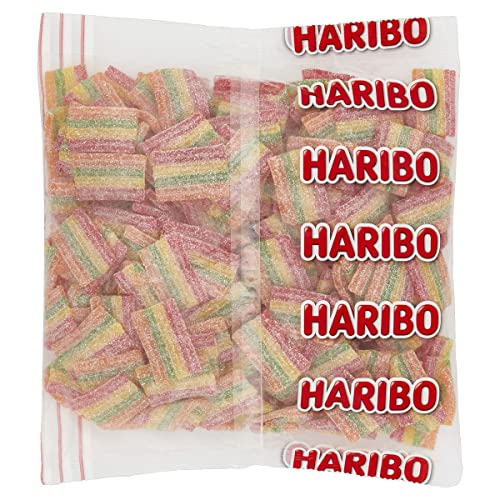 Haribo Miami Frizzi, Caramelle Gommose Veggie Frizzanti, Gusto Frutta, Ideali Per Feste E Dolci Momenti Di Relax - 1kg - 1 kg (Confezione da 1)