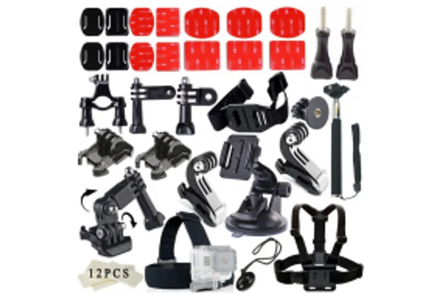 Komplet GoPro tilbehørskit - 33 dele