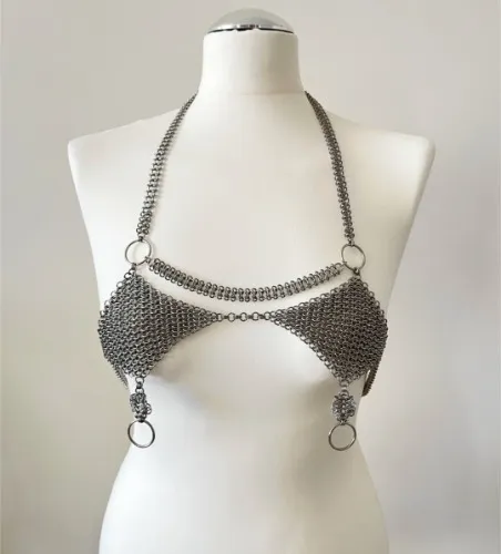Chainmail Halter Bra