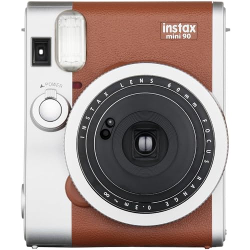 Fujifilm Instax Mini 90 Neo Classic Instant Film Camera, Brown - Brown