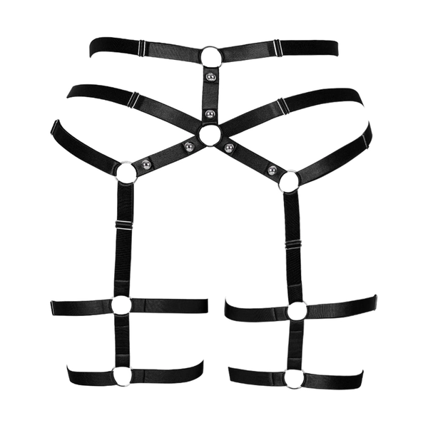 Garter Belts Leg Strap Body Harness for Women Plump Large Size Festival Rave Gothic Lingerie cage Punk Plus Size