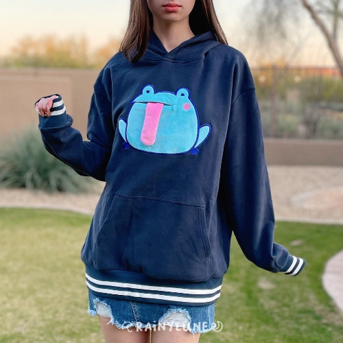 Son the Frog Tongue Hoodie - Navy | XL