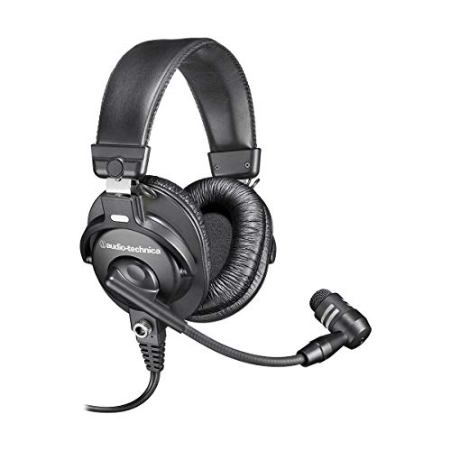Audio-Technica BPHS1 Broadcast Stereo Headset with Dynamic Cardioid Boom Mic Black, Adjustable - Headset