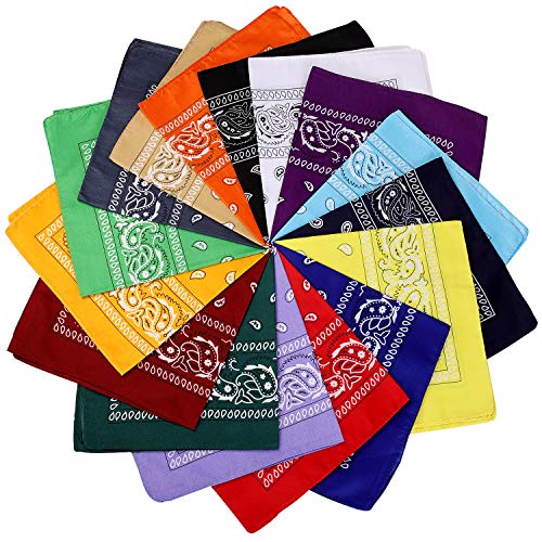 16 Pcs Bandanas 