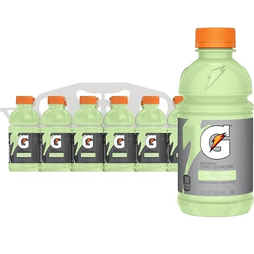 Gatorade Thirst Quencher, Lime Cucumber, 12 Fl Oz Bottles, 12 Pack - Lime Cucumber - 12 Fl Oz (Pack of 12)