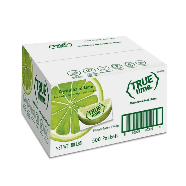 TRUE LIME Water Enhancer, Bulk Pack - 0.03 Ounce, 500 Count (Pack of 1)| Zero Calorie Unsweetened Water Flavoring | For Water, Bottled Water & Recipes | Water Flavor Packets Made with Real Limes - Lime 500 Count (Pack of 1)