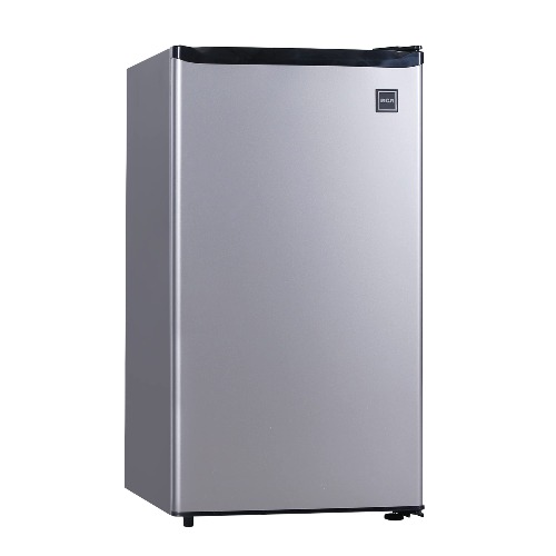 RCA RFR322 Mini Refrigerator, Compact Freezer Compartment, Adjustable Thermostat Control, Reversible Door, Ideal Fridge for Dorm, Office, Apartment, Platinum Stainless, 3.2 Cubic Feet - Stainless
