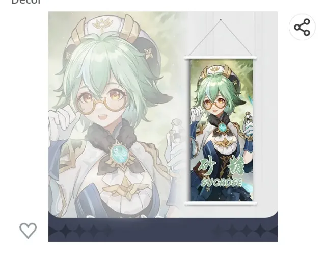 Yuedevil Sucrose wall scroll