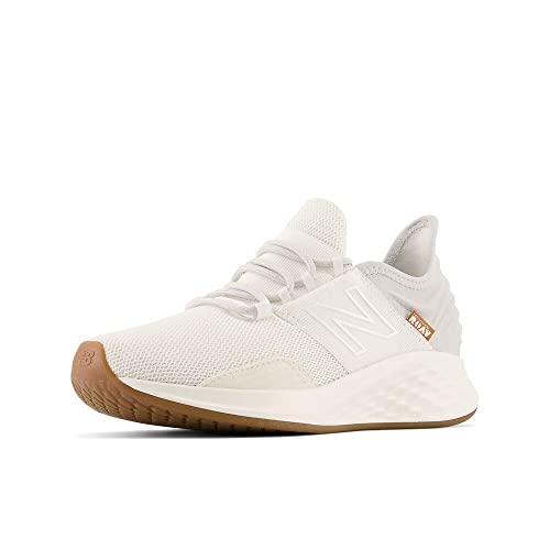New Balance Womens Fresh Foam Roav V1 Running Shoe - 6.5 - Paper White/Gum