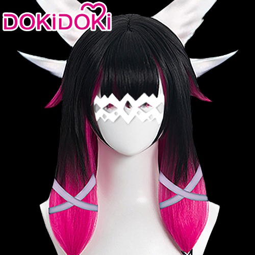 DokiDoki Game Genshin Impact Cosplay Fatui Harbinger Damselette Columbina Mask | One Size