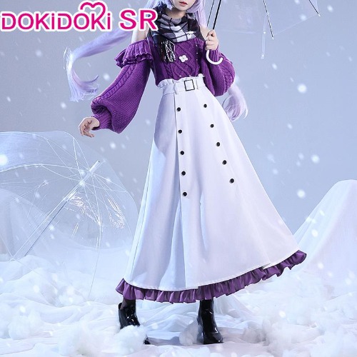 【 Ready For Ship】DokiDoki-SR Game Genshin Impact Cosplay KeQing Casual Wear Keqing Costume | S