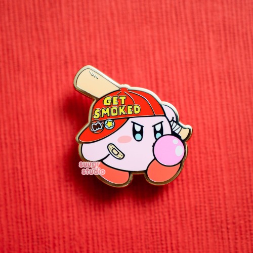 Shinya "Get Smoked" V2 Poyo Enamel Pin - [A Grade] / Locking Clasp