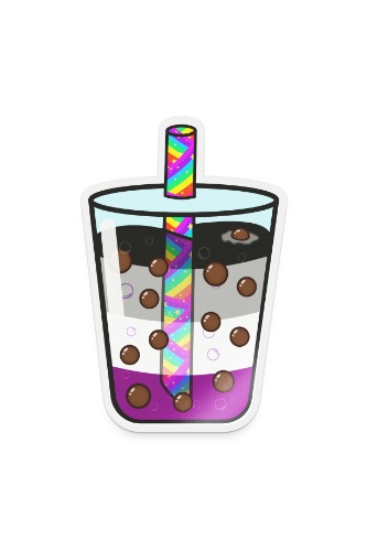 Equali-tea Asexual Vinyl Sticker