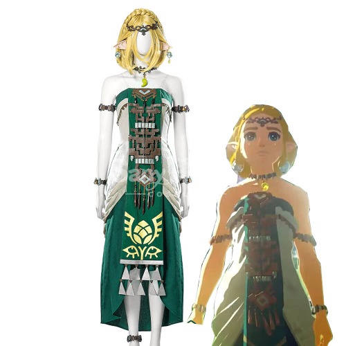 【In Stock】Game The Legend of Zelda Cosplay Princess Zelda Cosplay Costume - XS