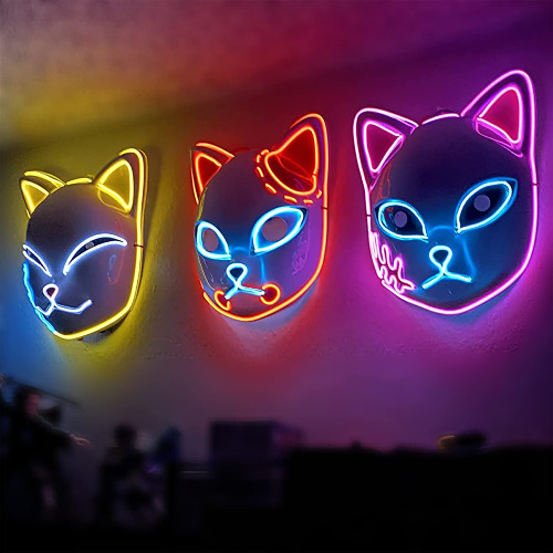 3Pcs Demon LED Mask