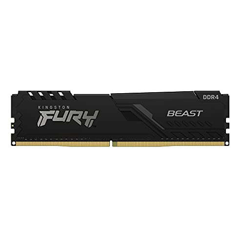 Kingston FURY Beast 16GB 3200MHz DDR4 CL16 Desktop Memory Single Stick KF432C16BB/16, Black - Black - 16GB - 3200MHz - Ram Only
