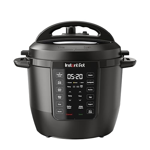 Instant Pot RIO, 7-in-1 Electric Multi-Cooker, Pressure Cooker, Slow Cooker, Rice Cooker, Steamer, Sauté, Yogurt Maker, & Warmer, Includes App With Over 800 Recipes, 6 Quart - 6 Quarts