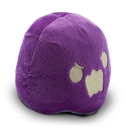 TeeTurtle - The Original Reversible Ghost Plushie - Blue + Purple - Cute Sensory Fidget Stuffed Animals That Show Your Mood - Perfect for Halloween! - Purple + Blue Ghost