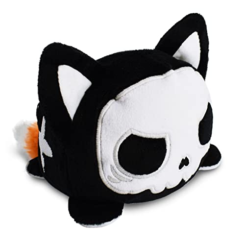 TeeTurtle - The Original Reversible Fox Plushie - Orange + Skeleton - Glows in the Dark! - Cute Sensory Fidget Stuffed Animals That Show Your Mood - Perfect for Halloween! - Skeleton (Glow in the Dark)