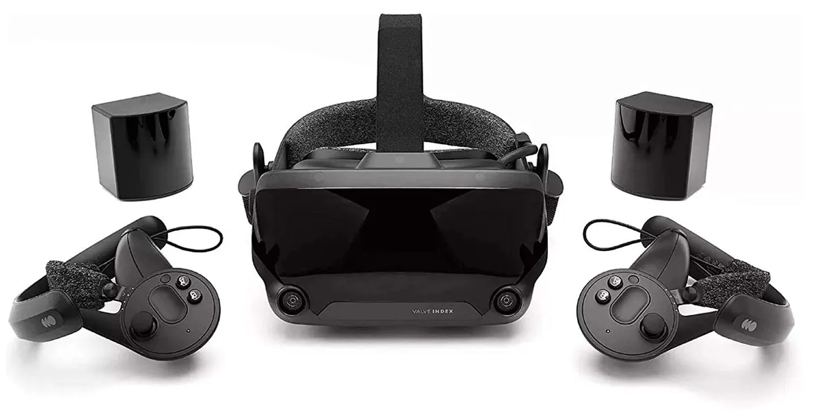 Valve Index Full VR Kit (Latest Release) (Includes Headset, Base Stations, & Controllers) - 
