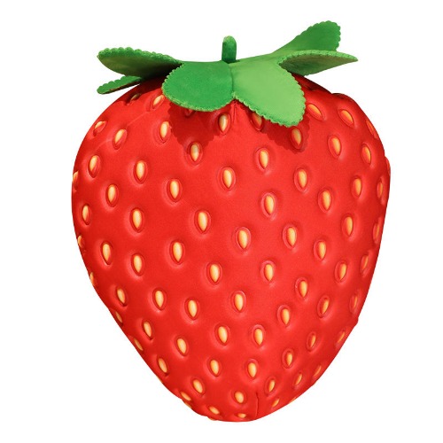Kawaii 35cm Strawberry Plush Pillow - Red / 35cm