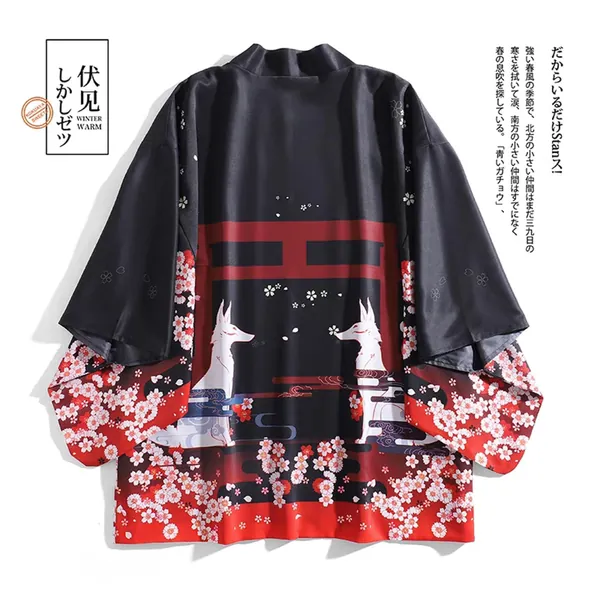 Kimono Jacket - Sakura Inari Kimono Shirt