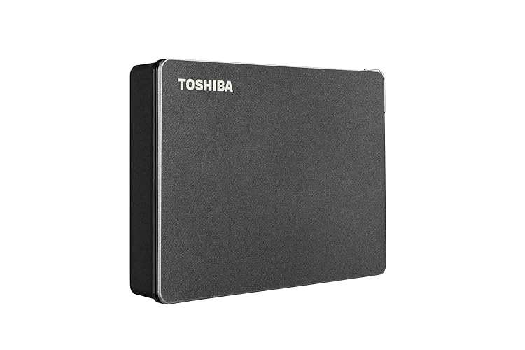 Toshiba Canvio Gaming 4TB Portable External Hard Drive USB 3.0, Black for PlayStation, Xbox, PC, & Mac - HDTX140XK3CA - Gaming - Black - 4TB