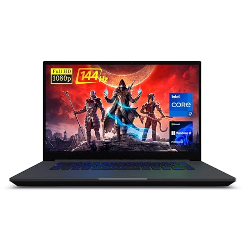 NUC Intel X15 Gaming Laptop, 144Hz 15.6" FHD Display, Intel Core i7-12700H, Newest Intel Arc A550M Graphics, 32GB DDR5 RAM, 1TB SSD, IR Camera, RGB Backlit Keyboard, Wi-Fi 6, Windows 11 Pro - 32GB RAM | 1TB SSD - Intel Arc A550M Graphics