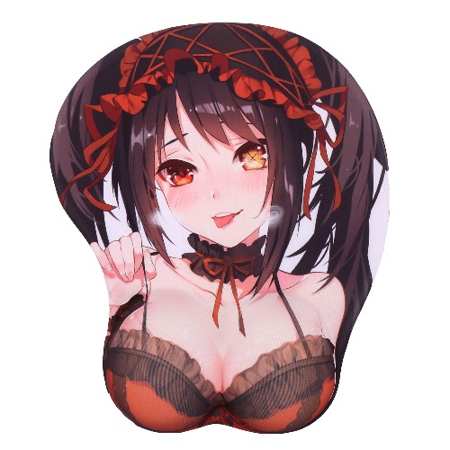 BOO ACE Date A Live Tokisaki Kurumi Anime Mouse Pads with Wrist Rest Gaming 3D Mousepads 2Way Skin (Kurumi 2) - 