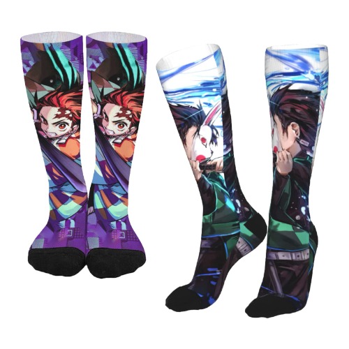 Games Novelty Cotton Comfortable Black Stockings Men Women Child Socks - Style 14 Small