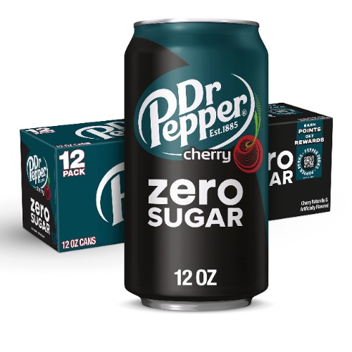 Dr Pepper Cherry Zero Sugar Soda 355ml X 12 Pack