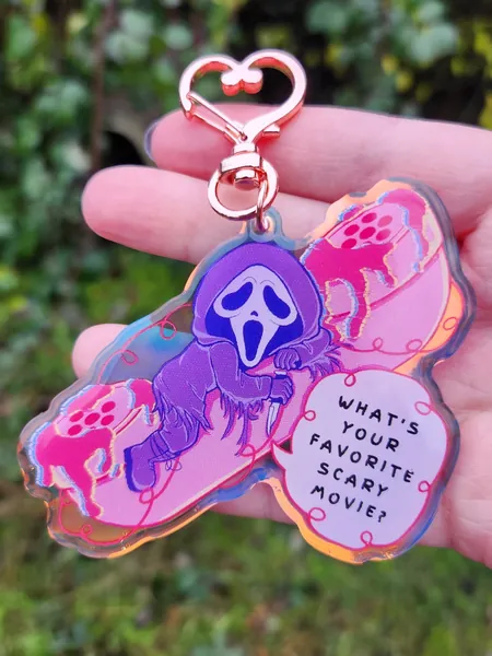 Scream GhostFace Phone Call Charm