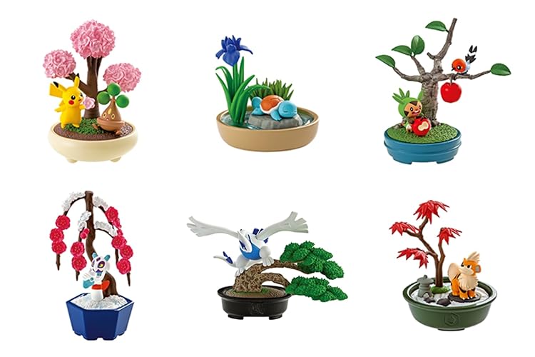 Re-Ment Pokemon Pocket Bonsai 2 Box Full Set of 6 Packs