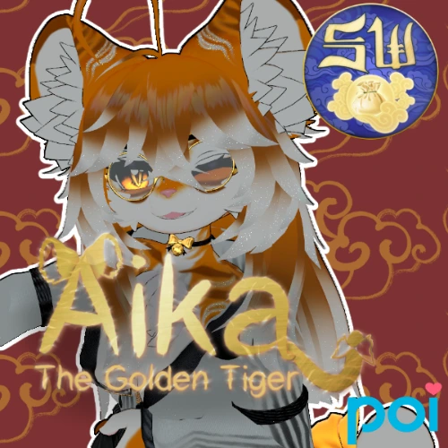 Golden Tiger Aika (VRChat Avatar)