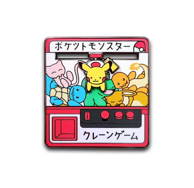 Pokepals Moving Crane Game Hard Enamel Pin