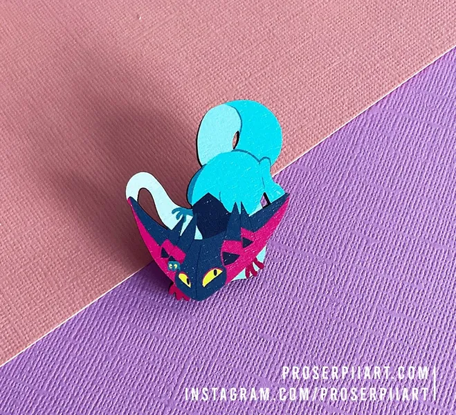 Dragapult Wooden Pin